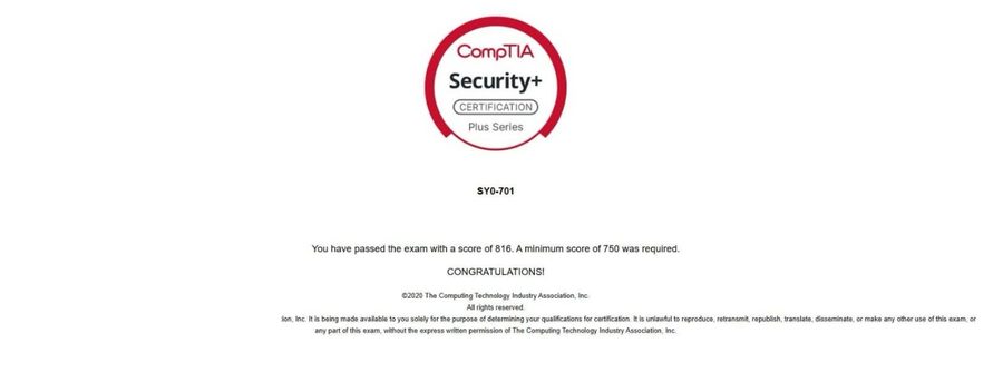 Security+ pass — Lavonda